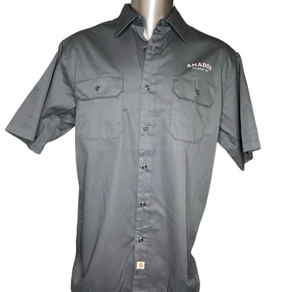 Mens Carhartt Amador Colab Shirt Black Button Down Size XL u New With Tags - Picture 3 of 14